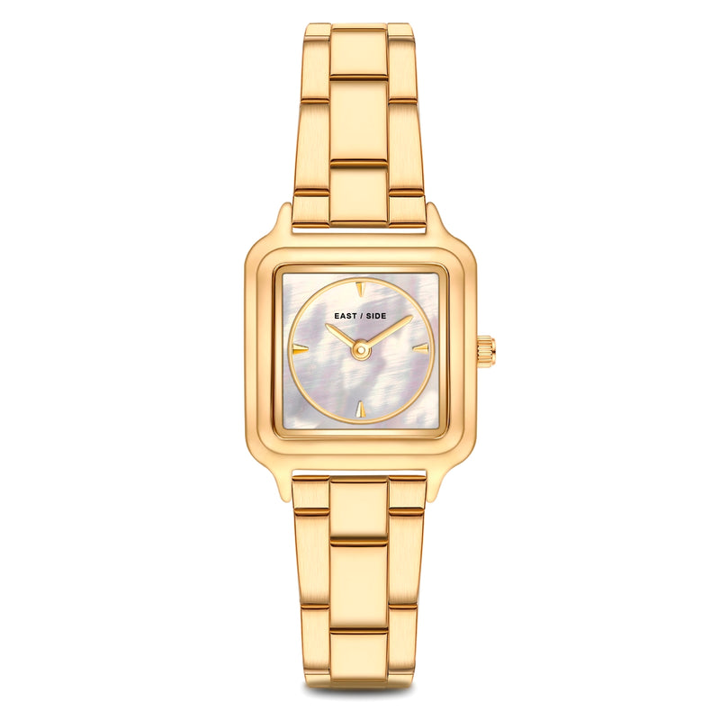 Damen Quarzuhr gelbgold Edelstahl gelbgold