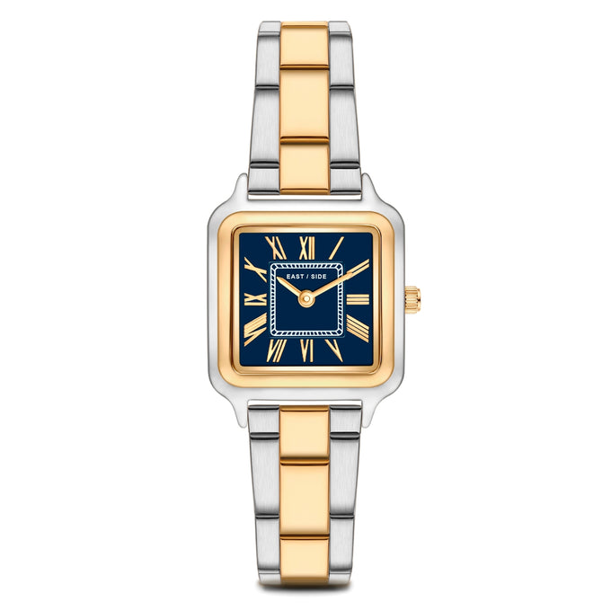 Damen Quaruhr bicolor Edelstahl bicolor