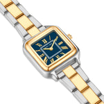 Damen Quaruhr bicolor Edelstahl bicolor