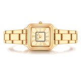 Damen Quarzuhr gelbgold Edelstahl gelbgold