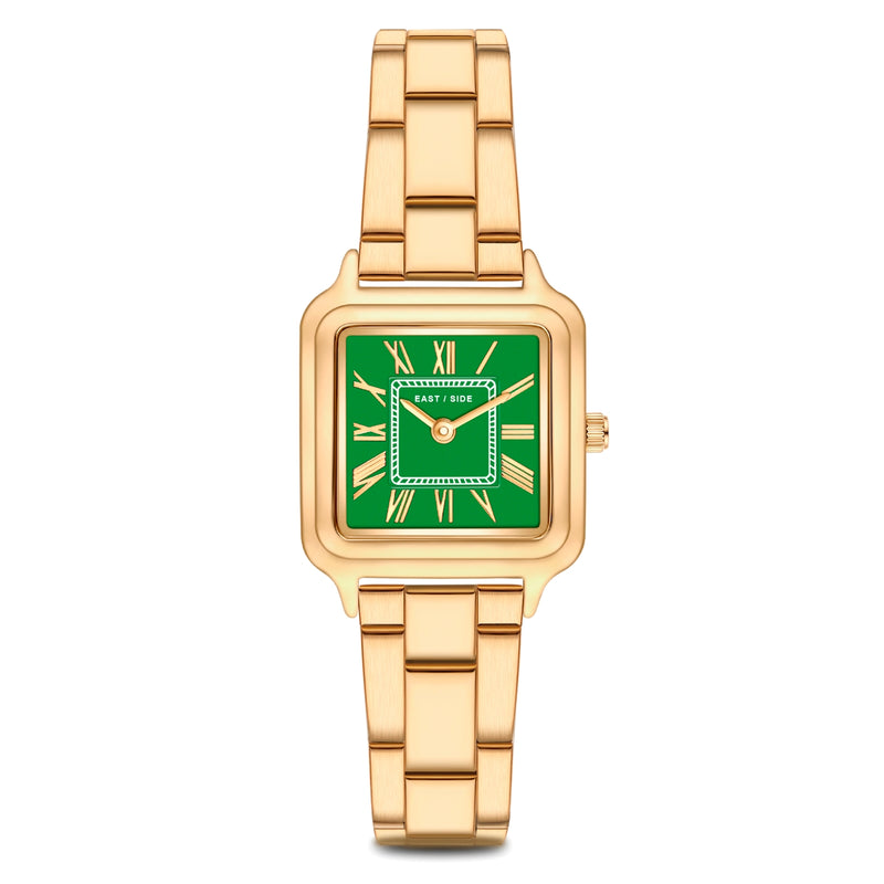 Damen Quarzuhr gelbgold Edelstahl gelbgold