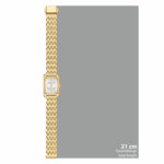 Damen Quarzuhr gelbgold Metall-Legierung gelbgold