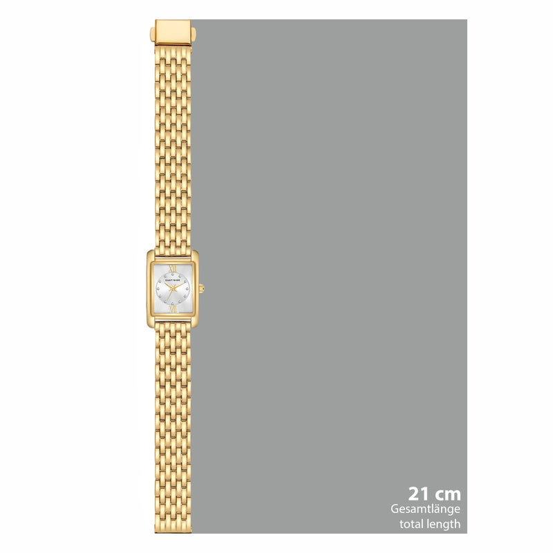 Damen Quarzuhr gelbgold Metall-Legierung gelbgold