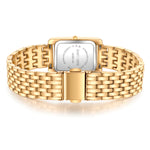 Damen Quarzuhr gelbgold Metall-Legierung gelbgold