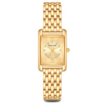 Damen Quarzuhr gelbgold Metall-Legierung gelbgold