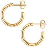 Creolen Sterling Silber gelbgold