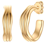 Creolen Sterling Silber gelbgold