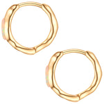 Creolen Sterling Silber gelbgold Opal weiß