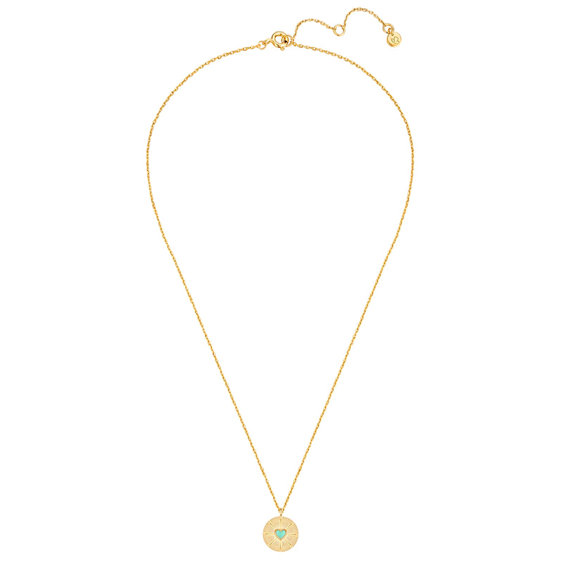 Kette mit Anhänger Sterling Silber gelbgold Türkis (rek.)