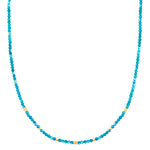 Kette Sterling Silber gelbgold Apatit blau