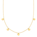 Kette mit Anhänger Edelstahl gelbgold