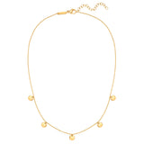 Kette mit Anhänger Edelstahl gelbgold