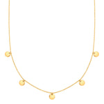Kette mit Anhänger Edelstahl gelbgold