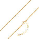 Kette Edelstahl gelbgold