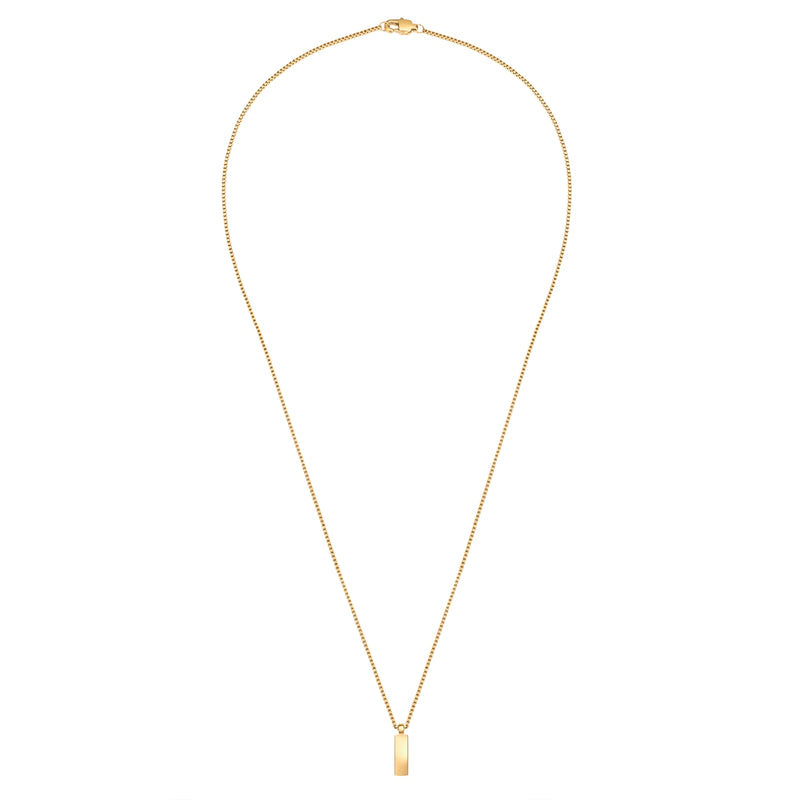Kette mit Anhänger Edelstahl gelbgold