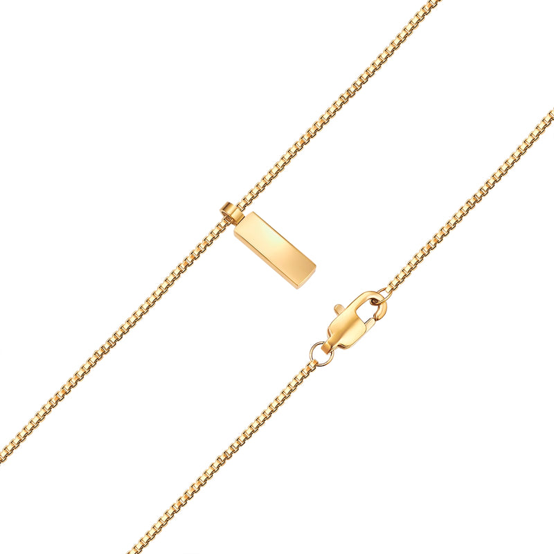 Kette mit Anhänger Edelstahl gelbgold