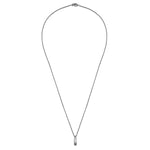 Kette mit Anhänger Edelstahl gunmetal