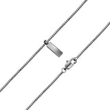 Kette mit Anhänger Edelstahl gunmetal