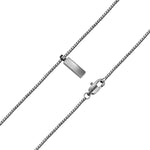 Kette mit Anhänger Edelstahl gunmetal
