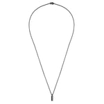 Kette mit Anhänger Edelstahl schwarz