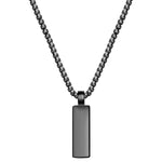 Kette mit Anhänger Edelstahl schwarz