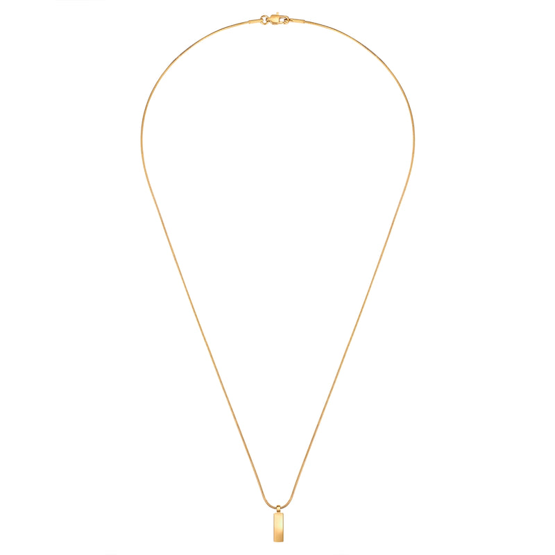 Kette mit Anhänger Edelstahl gelbgold