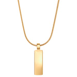 Kette mit Anhänger Edelstahl gelbgold