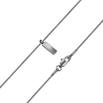 Kette mit Anhänger Edelstahl gunmetal