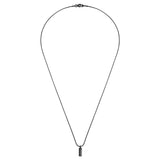 Kette mit Anhänger Edelstahl schwarz