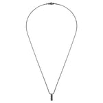 Kette mit Anhänger Edelstahl schwarz