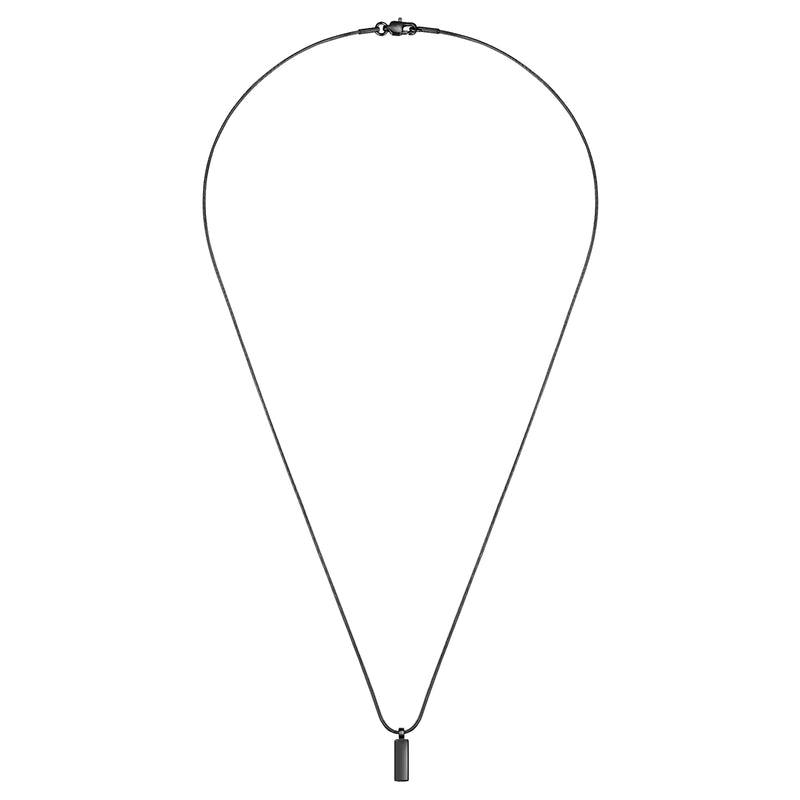 Kette mit Anhänger Edelstahl schwarz