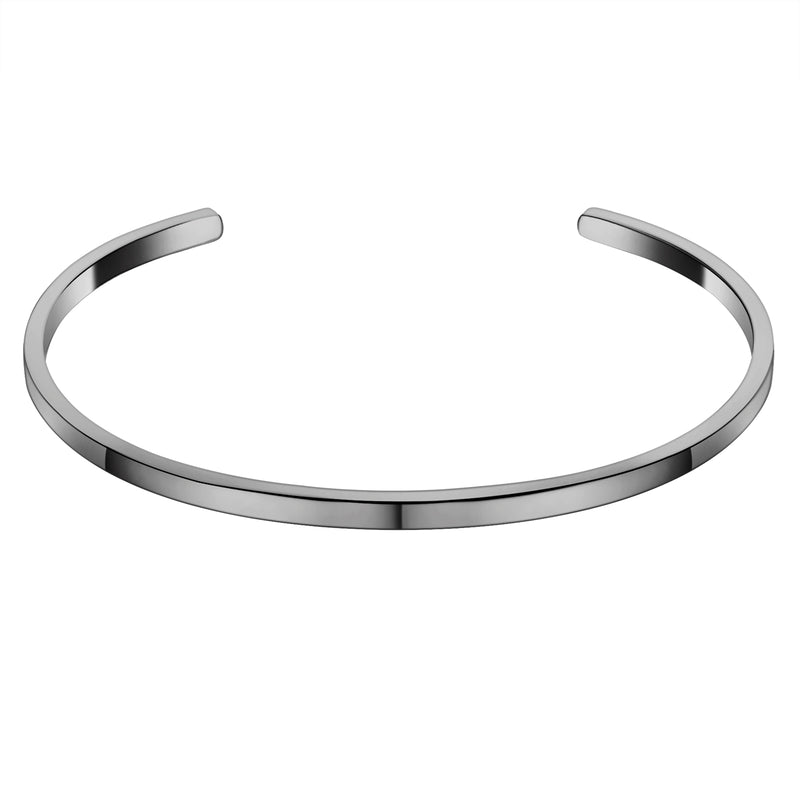 Armreif Edelstahl gunmetal
