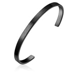 Armreif Edelstahl schwarz
