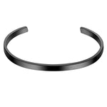 Armreif Edelstahl schwarz