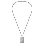 Kette mit Anhänger Edelstahl gunmetal