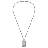 Kette mit Anhänger Edelstahl gunmetal