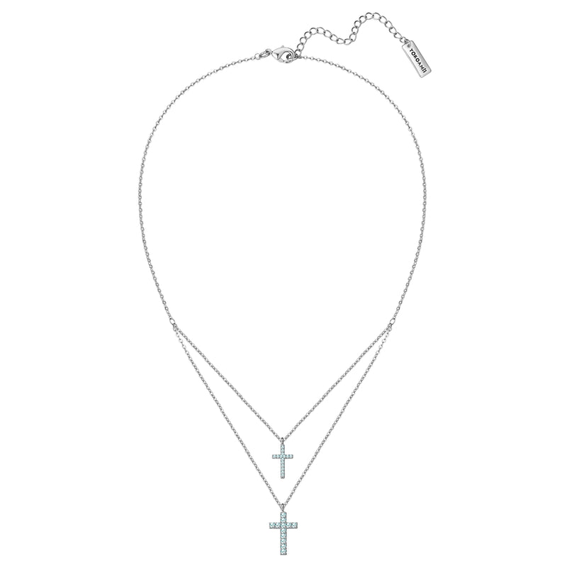 Kette mit Anhänger Zirkonia weiß