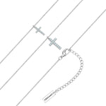Kette mit Anhänger Zirkonia weiß