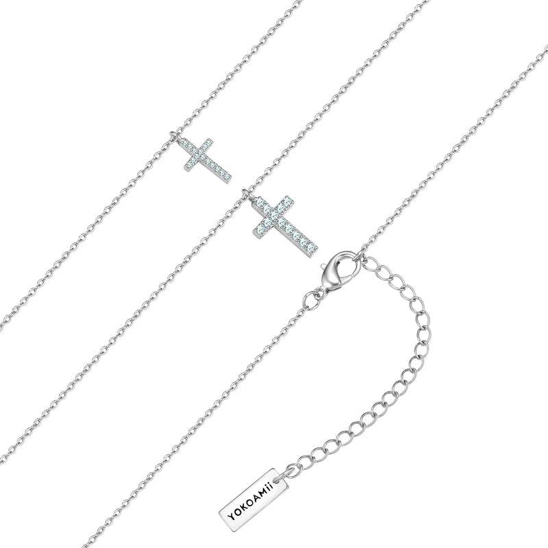 Kette mit Anhänger Zirkonia weiß