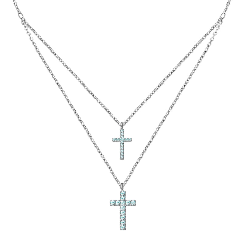 Kette mit Anhänger Zirkonia weiß