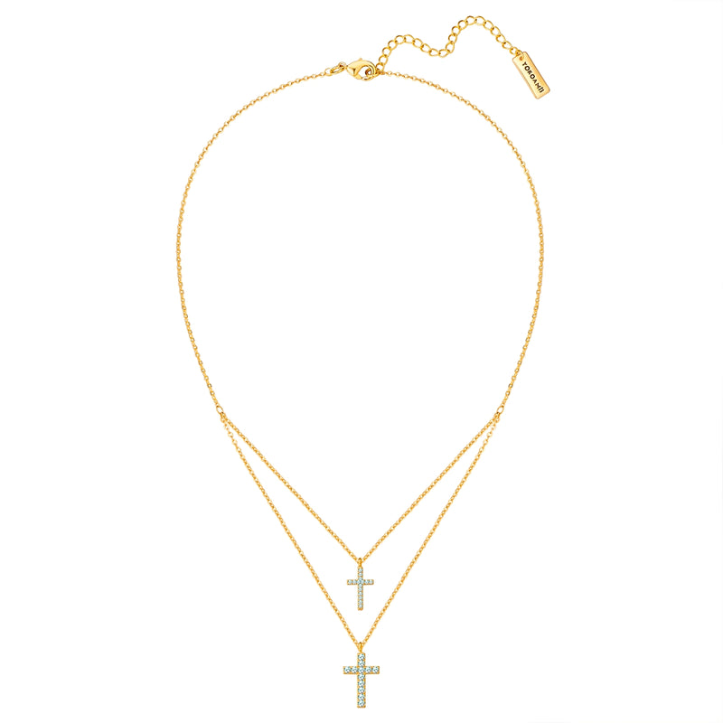 Kette mit Anhänger gelbgold Zirkonia weiß
