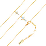 Kette mit Anhänger gelbgold Zirkonia weiß