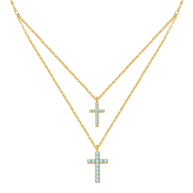 Kette mit Anhänger gelbgold Zirkonia weiß
