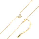 Kette mit Anhänger gelbgold Zirkonia weiß