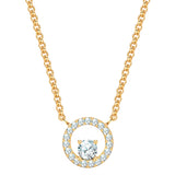 Kette mit Anhänger gelbgold Zirkonia weiß