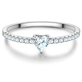 Ring Sterling Silber Zirkonia weiß