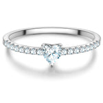 Ring Sterling Silber Zirkonia weiß