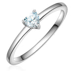Ring Sterling Silber Zirkonia weiß