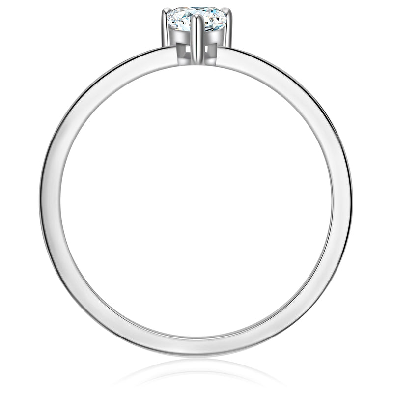 Ring Sterling Silber Zirkonia weiß