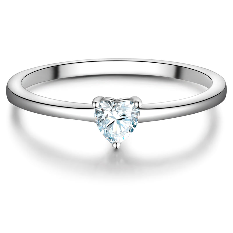 Ring Sterling Silber Zirkonia weiß